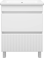 Misty Тумба под раковину Мира 65 белая матовая