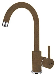 Florentina Смеситель "Альфа AV" коричневый для кухонной мойки – фотография-1