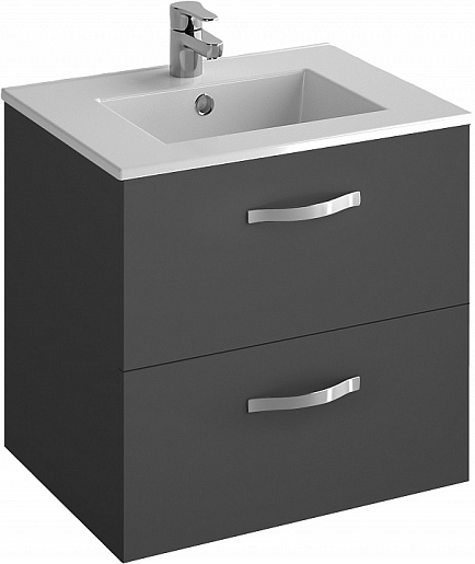 Jacob Delafon Тумба с раковиной "Ola 60" серый антрацит – фото-1