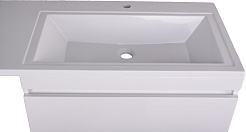 Style Line Тумба с раковиной Даллас 130 R 3 ящика под стиральную машину – фотография-8