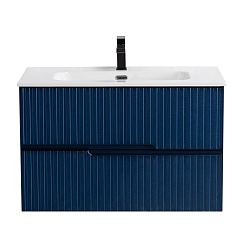 Cezares Тумба с раковиной Duet-N 80 подвесная CZR-8095-80 sapfiro – фотография-1