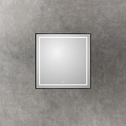 BelBagno Зеркало SPC-KRAFT-800-800-LED-TCH-WARM-NERO – фотография-4