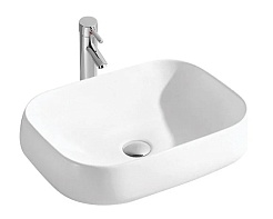 Aquatek Накладная раковина 56/42 AQ5526-00 глянцевая белая – фотография-5