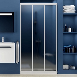 Ravak Душевая дверь в нишу ASDP3-100 Pearl, профиль белый – фотография-1