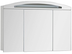 Aquanet Зеркальный шкаф "Тренто 120" белый – фотография-1