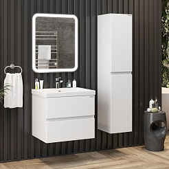 Onika Мебель для ванной Эвада 60 подвесная белая – фотография-4