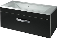 Какса-а Мебель для ванной Хилтон 100 черная – фотография-6