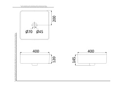 Creo Ceramique Раковина PU3400 (HDA054) – фотография-2