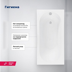 Aquanet Акриловая ванна Nexus 150x75 с каркасом – фотография-18