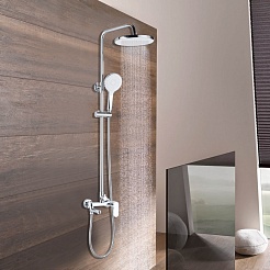 Azario Душевая стойка Arizona Round AZ-20R хром – фотография-5