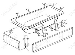 Vidima Крепление к стене для ванны Vidima – фотография-2