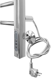 Domoterm Полотенцесушитель электрический Куба DMT П10 500x1000 EK R хром – фотография-3