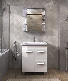 Vigo Мебель для ванной Nova 700-1-2 белая – фотография-2