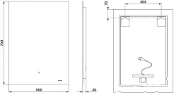 Am.Pm Зеркало X-Joy 50 с подсветкой – фотография-10