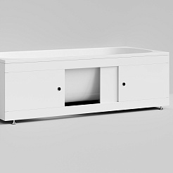 Водолей Экран под ванну двери купе 180 см белый – фотография-4