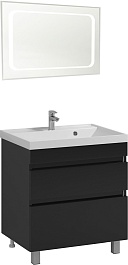 Водолей Мебель для ванной Best 80 черная – фотография-1
