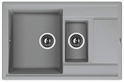 Florentina Мойка гранитная Липси 780К с крылом грей – фотография-1