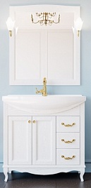 ValenHouse Комплект мебели Эллина 85 белый, фурнитура золото – фотография-1