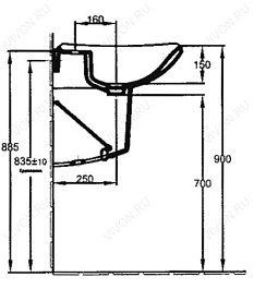 Jacob Delafon Полупьедестал для раковины Escale E1234 – фотография-3