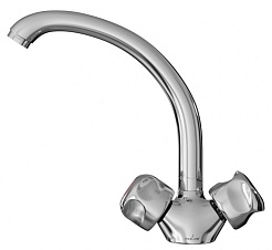 Mixline Смеситель для кухни 1/2 керамический ML01-03 хром – фотография-2