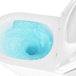 Azario Унитаз подвесной Lander AZ-2802E безободковый белый – фотография-10