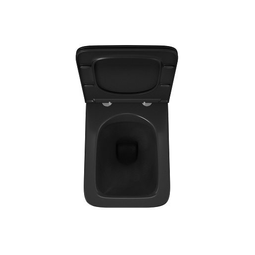 Owl 1975 Унитаз безободковый Vatter Ruta-H Matt Black с сиденьем DP микролифт – фотография-4