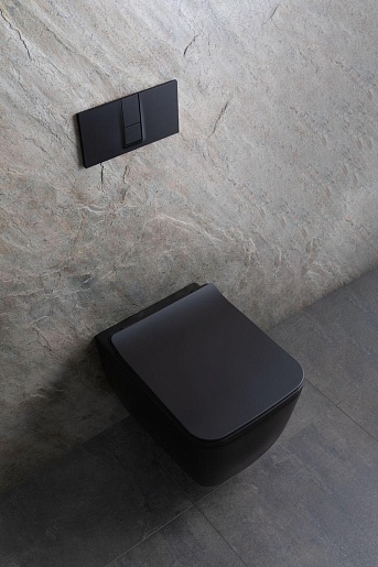 Allen Brau Унитаз подвесной Liberty 4.33007.31 чёрный матовый с крышкой 4.33008.31 – картинка-27