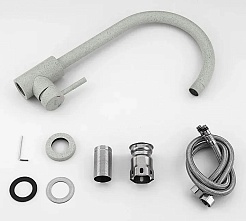 Frap Смеситель для кухни F40899-2 серый – фотография-2