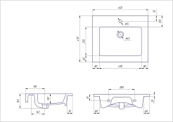  Тумба с раковиной Nota 65 серая – фотография-4