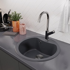 Mixline Мойка кухонная ML-GM09 антрацит – фотография-4