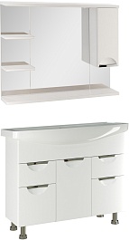Mixline Мебель для ванной Этьен 105 R белая – фотография-1