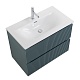 BelBagno Тумба с раковиной Uno 90 подвесная Голубой матовый с раковиной BB-8099-90 – фотография-23