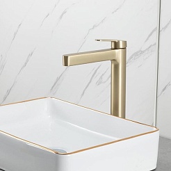 Gappo Смеситель для раковины G99-33 G1099-83 золотой сатин – фотография-2