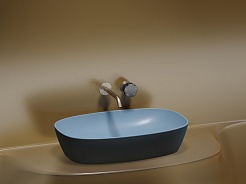 Ceramicanova Мебельная раковина Element 60 CN6049ML голубой матовый – фотография-9