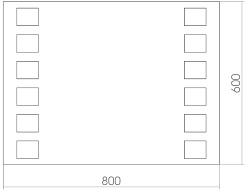 Mixline Зеркало Стиль Блюз 80 – фотография-2