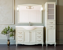 ValenHouse Пенал Эллина 40 слоновая кость R, корзина, фурнитура хром – фотография-6