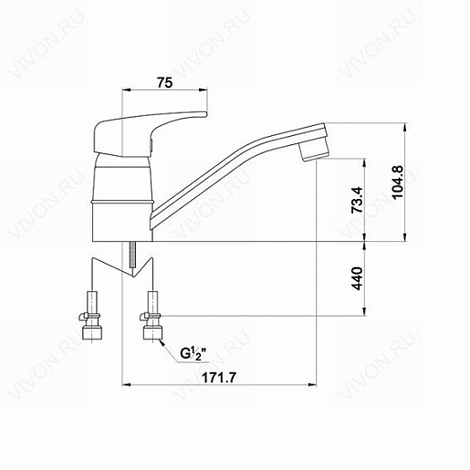 Timo Смеситель Standard NEW 1931F – картинка-3