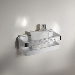 Keuco Полка Collection Moll со стеклоочистителем, белая – фотография-6