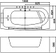 WeltWasser Акриловая ванна WW HB Starnberg 185x90 WT с гидромассажем – картинка-6