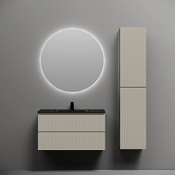 Sancos Тумба с раковиной Snob T 90 beige soft раковина Element 91 CN7002MB – фотография-7