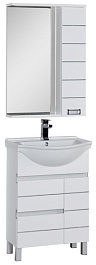 Aquanet Мебель для ванной "Доминика 60" белая – фотография-1
