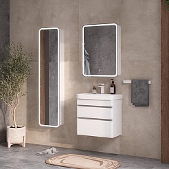 Equil Тумба под раковину Soldi 70 2 ящика подвесная белый софт – фотография-7