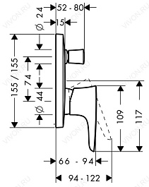 Hansgrohe Смеситель "PuraVida 15445000" – фотография-2