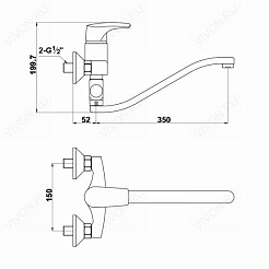Timo Смеситель Uta 0095Y – фотография-3