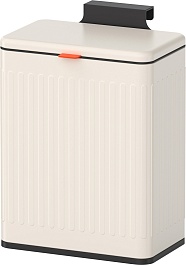 WeltWasser Ведро для мусора WW Vine MK 8L молочно-белое – фотография-1