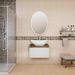 Misty Тумба с раковиной Ива 60 белый/дуб – фотография-13