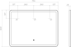 Vigo Мебель для ванной Nova 2-800 2 ящика белая – фотография-19