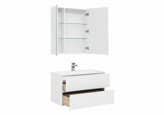 Aquanet Мебель для ванной Алвита 90 белая – картинка-3