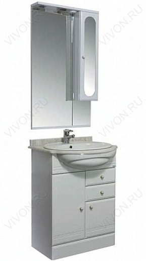 Aquanet Зеркальный шкаф "Марсель 60" – фотография-2