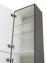 BelBagno Шкаф подвесной Due 40/150 оружейная сталь ручки Сатиновый никель – фотография-6